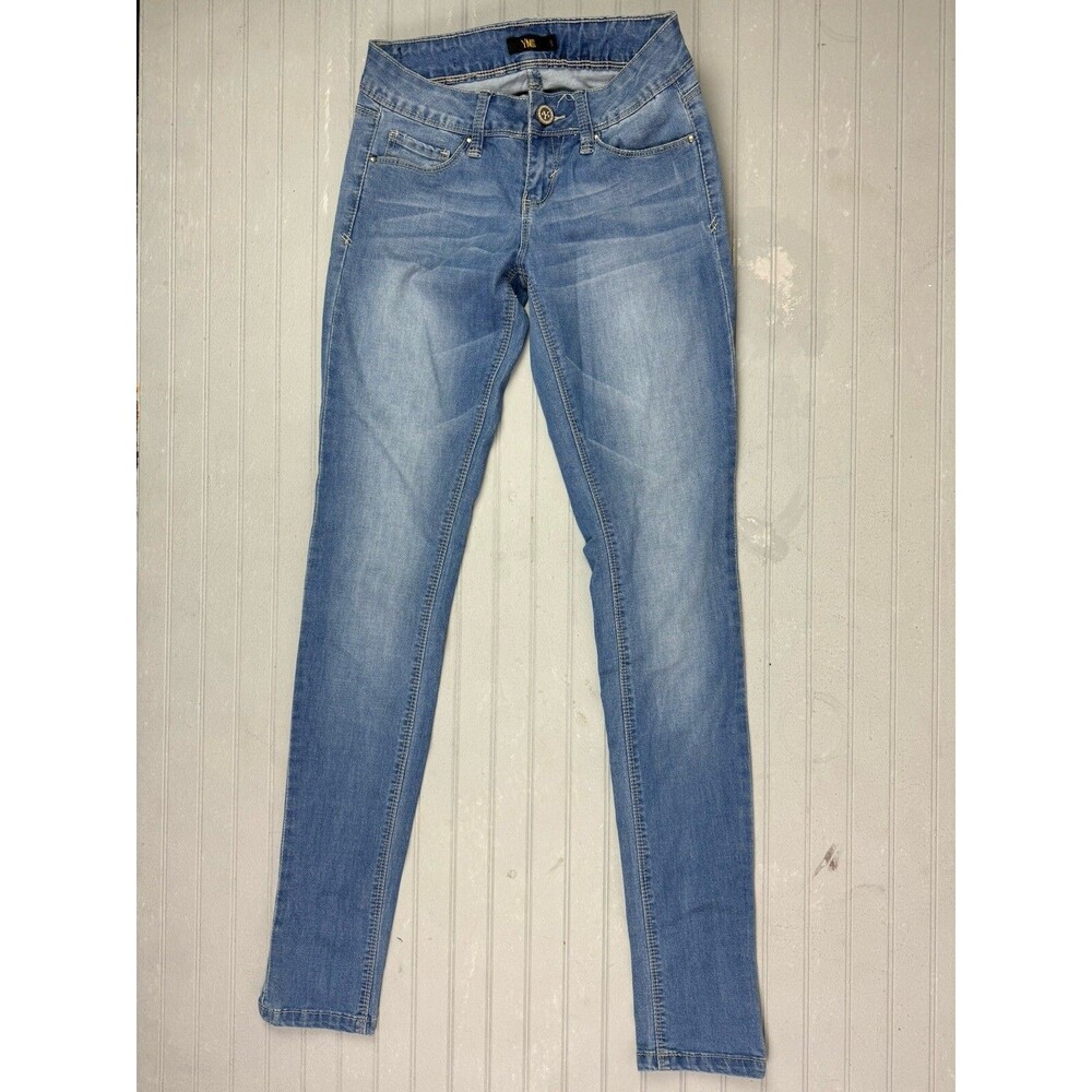 YMI Size 3 Womens Jeans Low Rise Stretch Light Wash Skinny